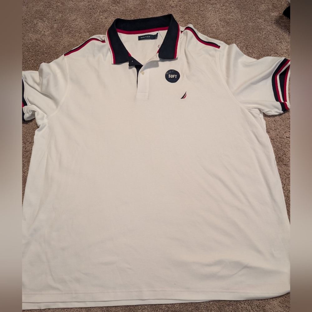 Brand New W Tags Men's Soft Big and Tall Nautica Polo Size 4XL